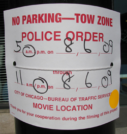 City movie location sign--File photo