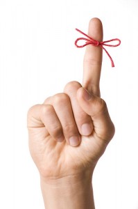 String around finger